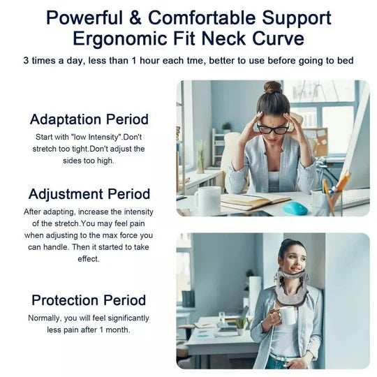 Neck Traction Stretcher 5-Level Adjustable USB-Powered Heating