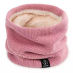 Neck Warmer Knitted Exterior & Soft Fleece Lined