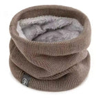 Neck Warmer Knitted Exterior & Soft Fleece Lined