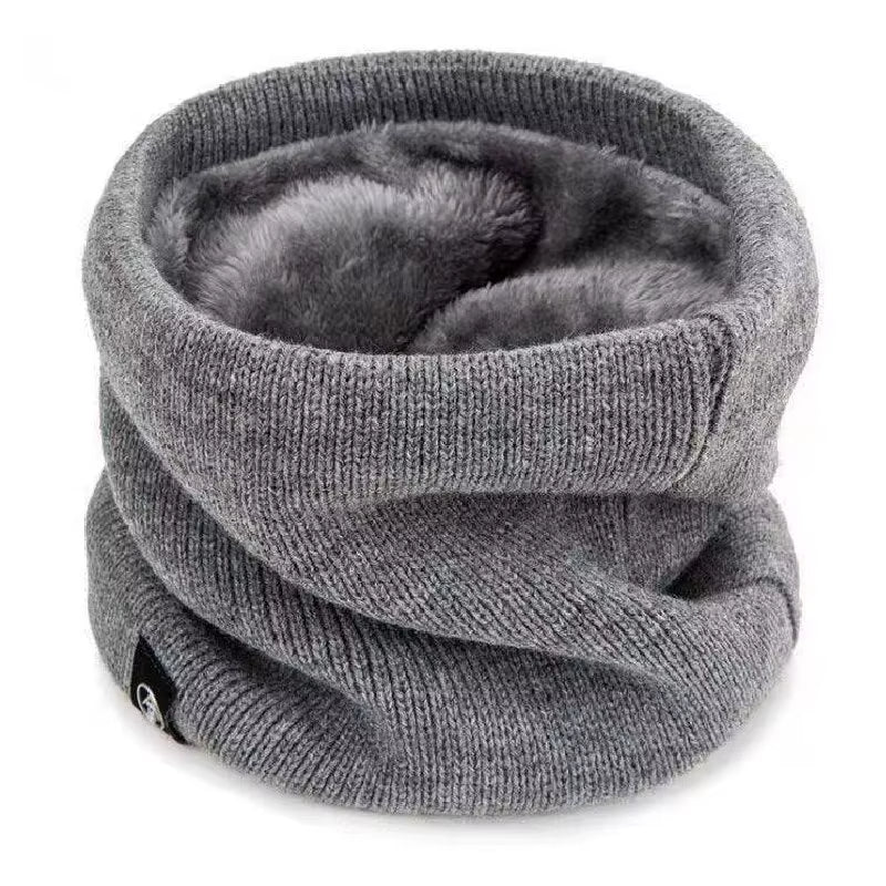 Neck Warmer Knitted Exterior & Soft Fleece Lined