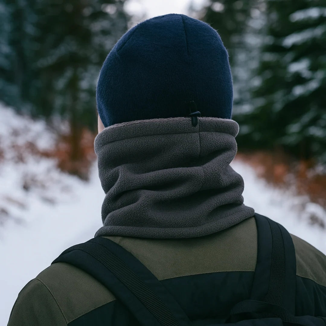 Neck Warmer Multifunctional Breathable Fleece Adjustable Cord