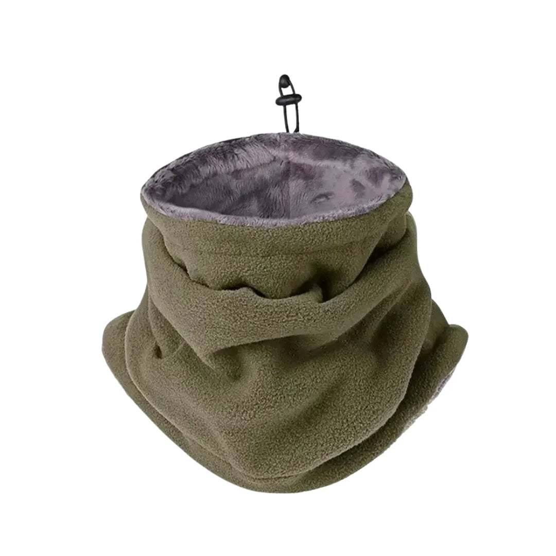 Neck Warmer Multifunctional Breathable Fleece Adjustable Cord
