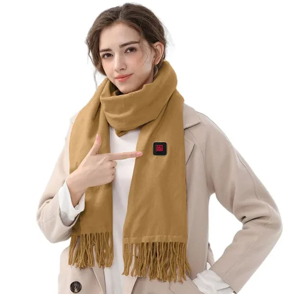 Neck Wrap USB Rechargeable Three Heat Levels Plush Fleece