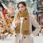 Neck Wrap USB Rechargeable Three Heat Levels Plush Fleece