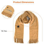 Neck Wrap USB Rechargeable Three Heat Levels Plush Fleece