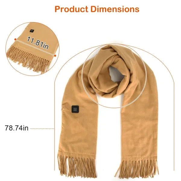 Neck Wrap USB Rechargeable Three Heat Levels Plush Fleece