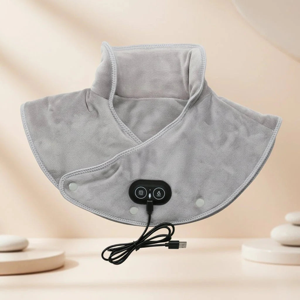 Neck and Shoulder Heating Pad Carbon Fiber Vibration Massage