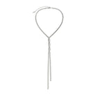 Necklace Adjustable Length Flat Snake Chain Gold & Silver