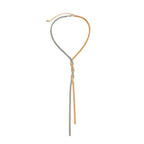 Necklace Adjustable Length Flat Snake Chain Gold & Silver