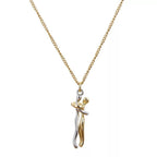Necklace Embrace Pendant Nickel-Free Adjustable Snake Chain