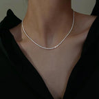 Necklace Set 925 Sterling Silver Hypoallergenic Layered
