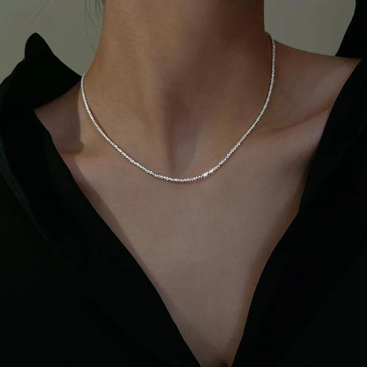 Necklace Set 925 Sterling Silver Hypoallergenic Layered