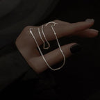 Necklace Set 925 Sterling Silver Hypoallergenic Layered