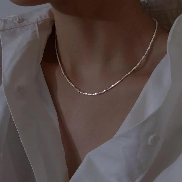 Necklace Set 925 Sterling Silver Hypoallergenic Layered