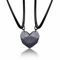 Necklace Set Couples Magnetic Heart Electrocardiogram Design