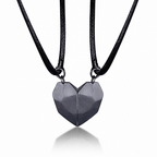 Necklace Set Couples Magnetic Heart Electrocardiogram Design