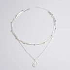 Necklace Three-Layer 925 Sterling Silver