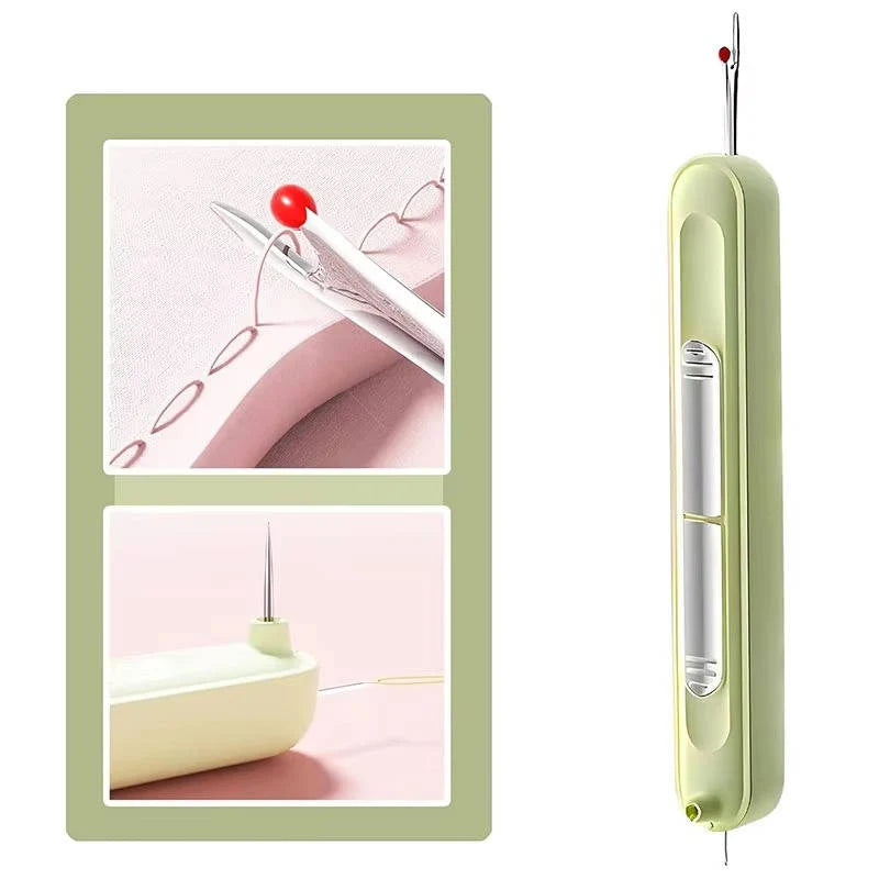 Needle Threader & Seam Ripper Dual-Ended Stainless Steel