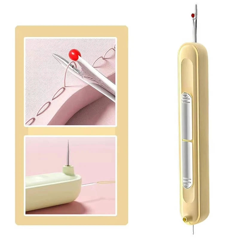 Needle Threader & Seam Ripper Dual-Ended Stainless Steel