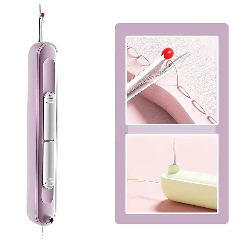Needle Threader & Seam Ripper Dual-Ended Stainless Steel Loop