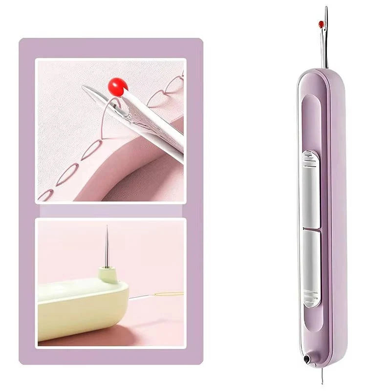 Needle Threader & Seam Ripper Dual-Ended Stainless Steel Loop