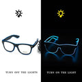 Neon Glasses Rechargeable LED USB Charging Three Modes