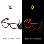 Neon Glasses Rechargeable LED USB Charging Three Modes