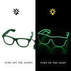 Neon Glasses Rechargeable LED USB Charging Three Modes