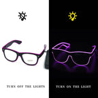 Neon Glasses Rechargeable LED USB Charging Three Modes