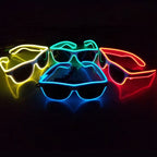 Neon Glasses Rechargeable LED USB Charging Three Modes