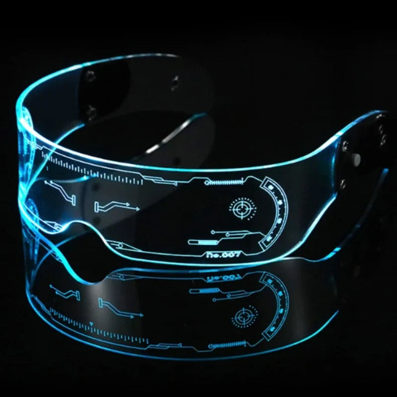 Neon Glasses Rechargeable LED USB Charging Three Modes