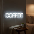 Neon Wall Light Coffee Motif Warm White USB Powered