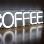 Neon Wall Light Coffee Motif Warm White USB Powered