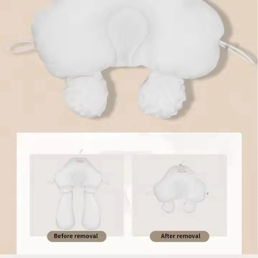 Newborn Cradle Pillow Ergonomic Head Support Breathable Cotton