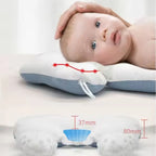 Newborn Cradle Pillow Ergonomic Head Support Breathable Cotton