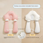 Newborn Cradle Pillow Ergonomic Head Support Breathable Cotton