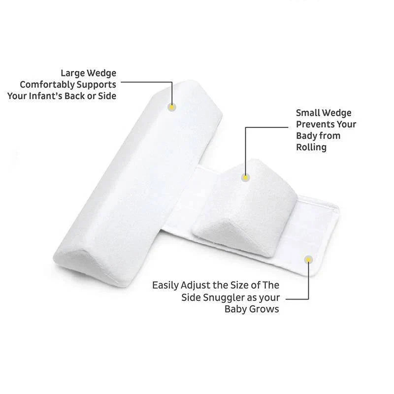 Newborn Side Sleeper Wedge Adjustable Dual Cushion Breathable Velvet Cover