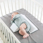Newborn Side Sleeper Wedge Adjustable Dual Cushion Breathable Velvet Cover