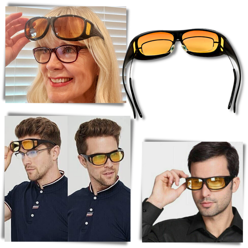 Night Driving Glasses Polarized Anti-Glare Fit-Over
