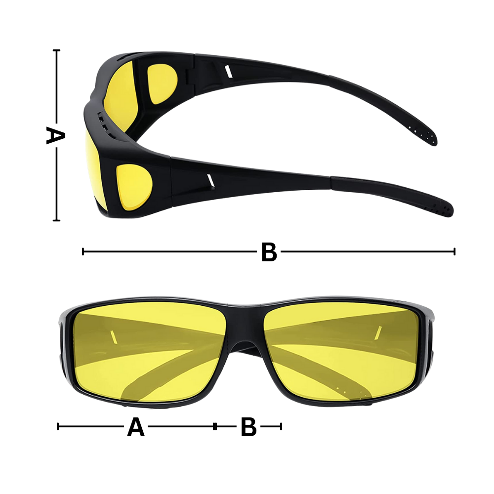 Night Driving Glasses Polarized Anti-Glare Fit-Over
