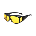 Night Driving Glasses Polarized Anti-Glare Fit-Over Frame Yellow Tint