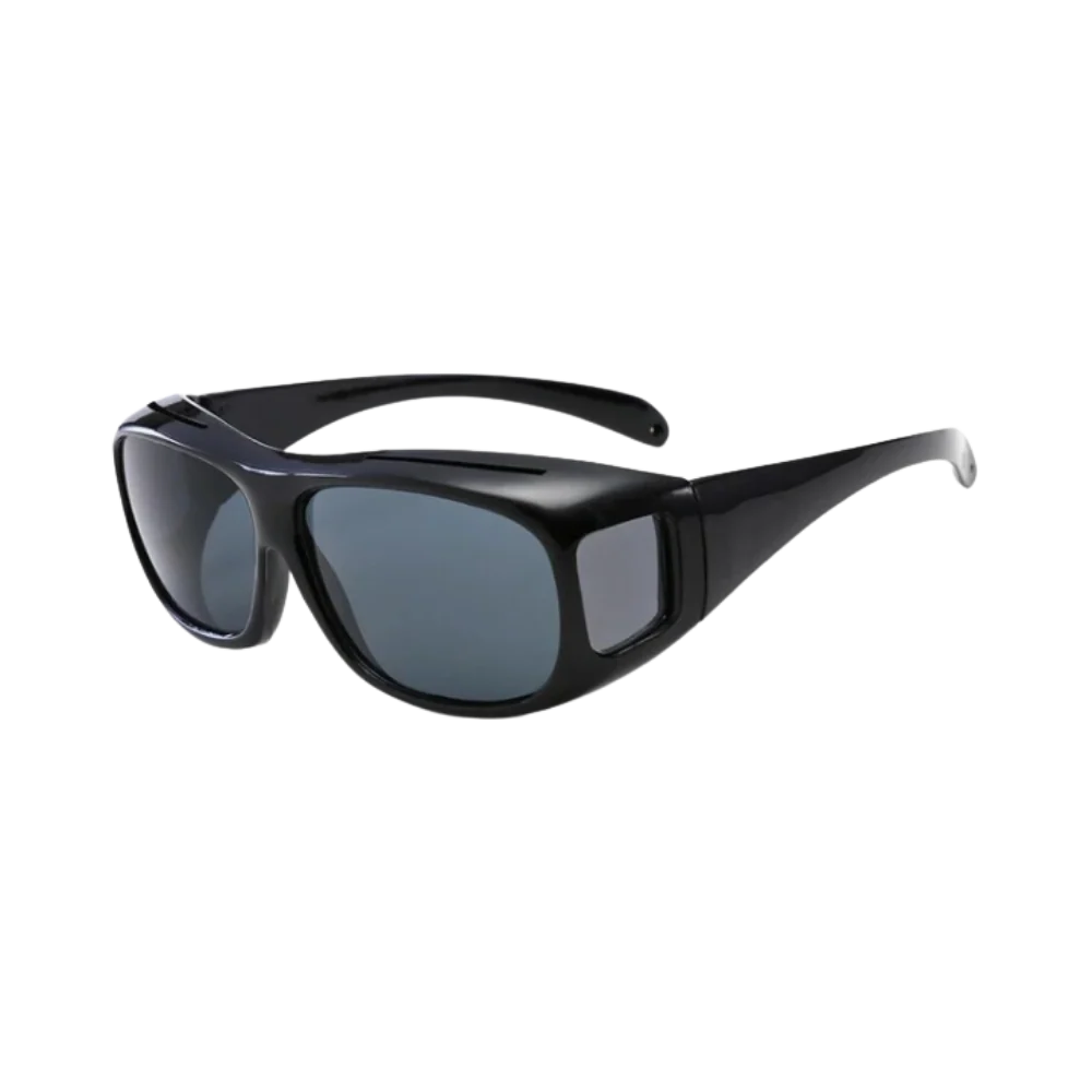 Night Driving Glasses Polarized Anti-Glare Fit-Over Frame Yellow Tint