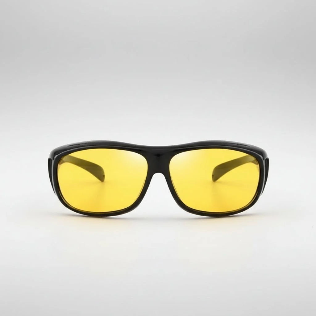 Night Driving Glasses Polarized Orange Anti-Reflective Wraparound