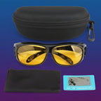 Night Driving Glasses Polarized Orange Wraparound Fits Over Prescription