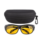 Night Driving Glasses Polarized Orange Wraparound & Prescription Friendly