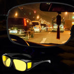 Night Driving Glasses Yellow Anti-Glare Over-Glasses Fit
