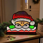 Night Lamp 3D Santa Face Warm Festive Glow
