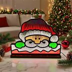 Night Lamp 3D Santa Face Warm Festive Glow