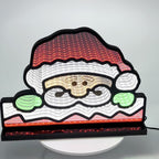 Night Lamp 3D Santa Face Warm Festive Glow
