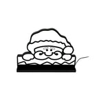 Night Lamp 3D Santa Face Warm Festive Glow